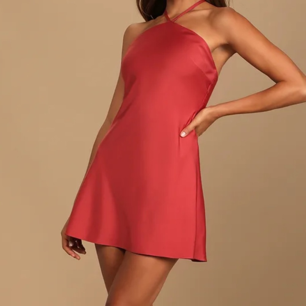 Satin Mini Dress